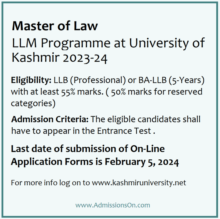 Applications - LLM Kashmir University