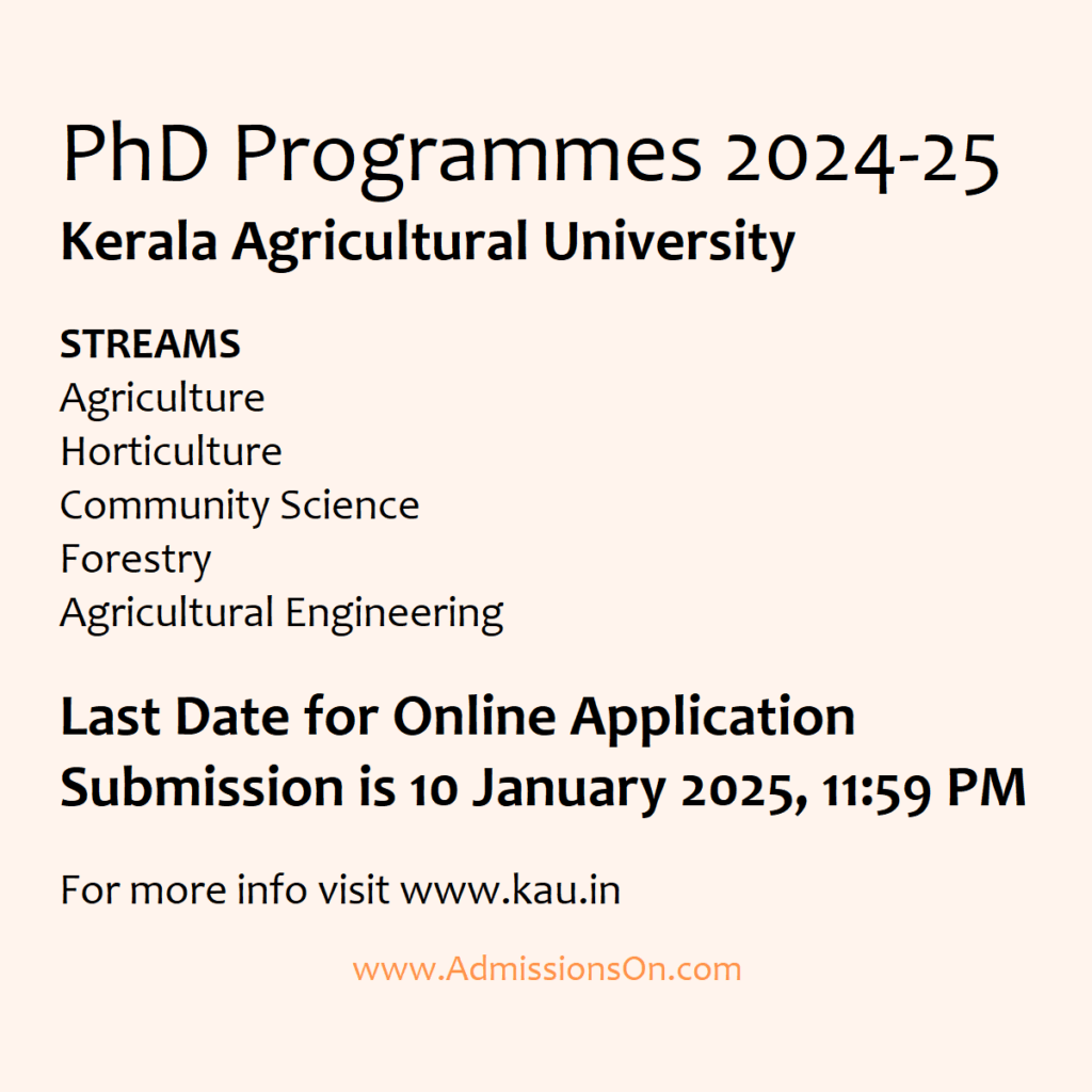 KAU PhD 2025 Notice