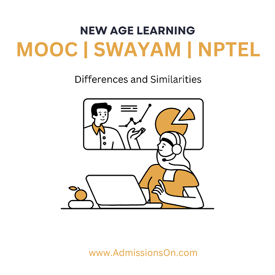 Difference Between NPTEL SWAYAM MOOC Courses